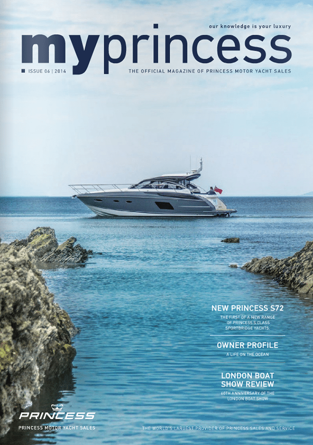 Princess Motor Yacht Sales - MyPrincess Magazine Cover 2014
