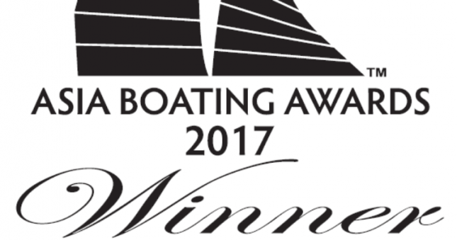 Princess V40 named as the Best Sportscruiser (up to 45ft) at the Asia Boating Awards 2017 in Singapore
